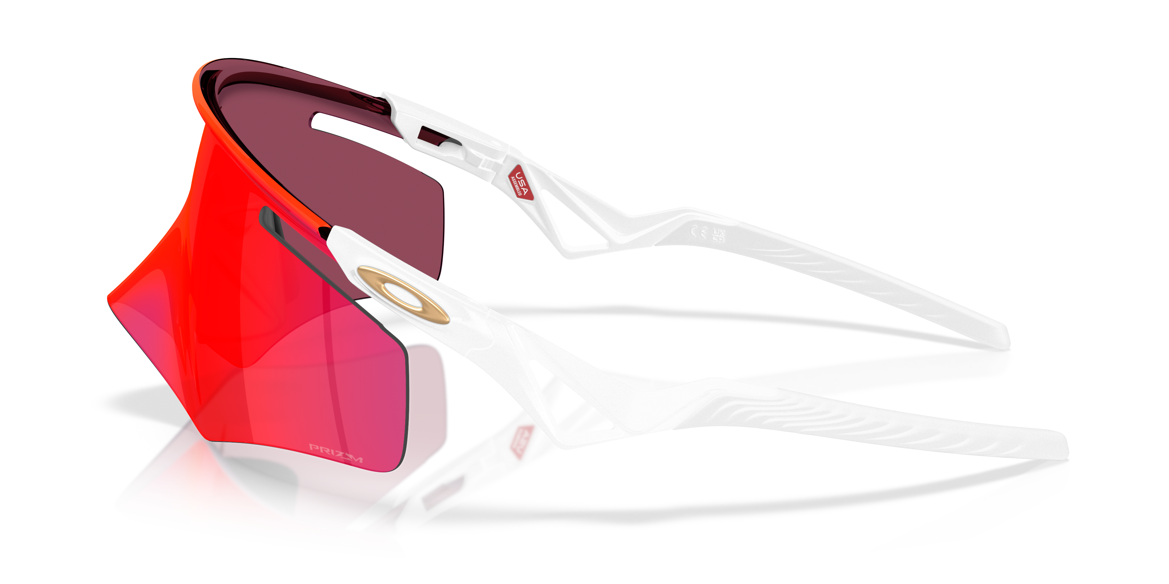 QNTM Kato™ Prizm Sapphire Lenses, Transparent Stonewash Frame
