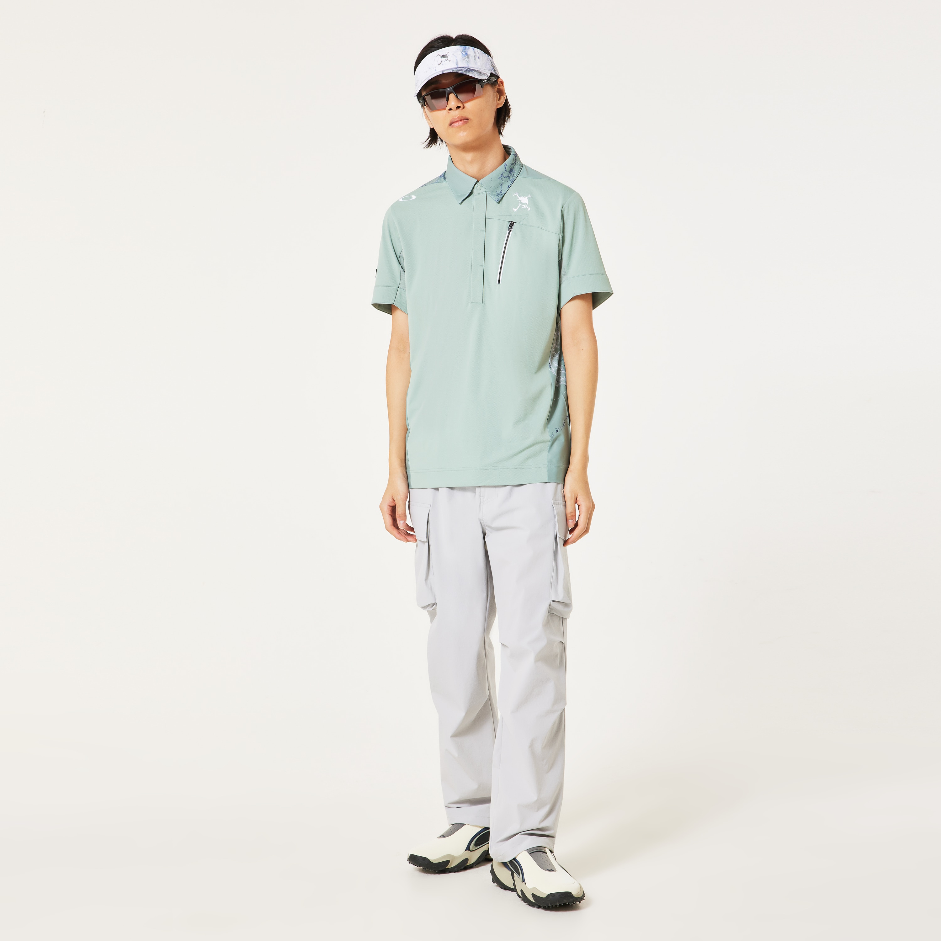 オークリースカル　ポロ OAKLEY シャツ オークリー SKULL ICE SMASH SHIRT ゴルフウェア