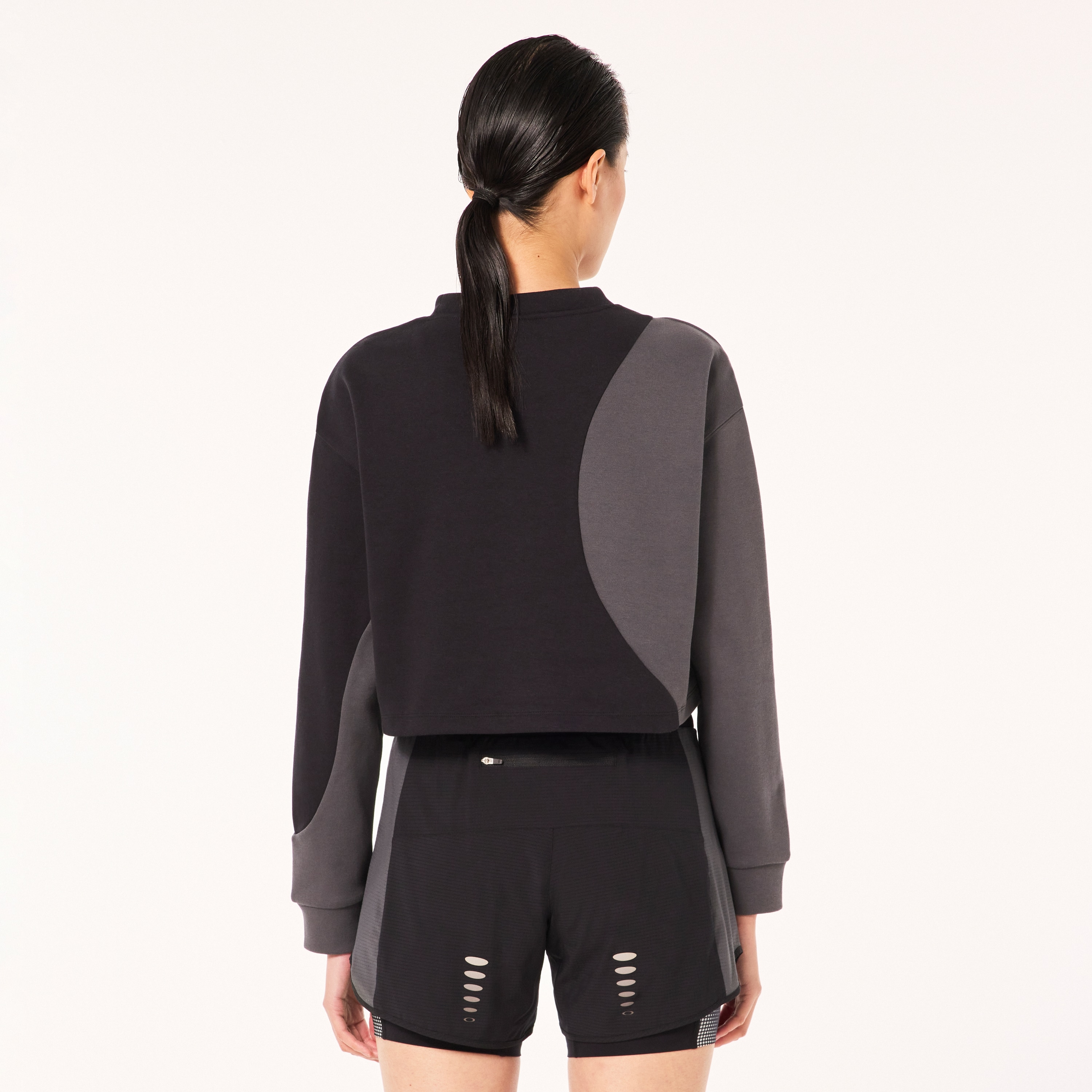 Oakley W Pursuit Cruise Crop Sweatshirt - Blackout/Uniform