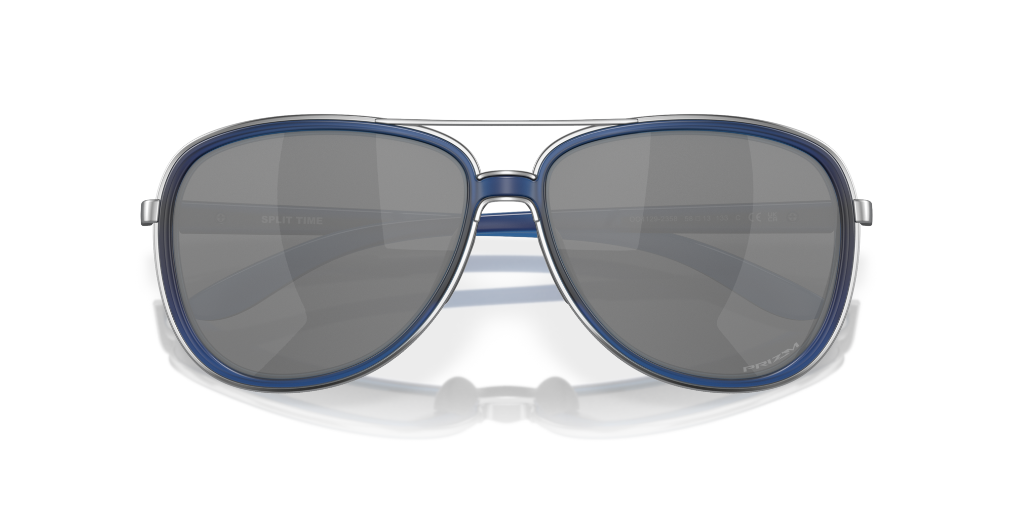 Split Time Prizm Black Lenses, Matte Transparent Blue Frame Sunglasses ...