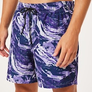 Laguna Wave 17 Beachshort - Map Camo Purple