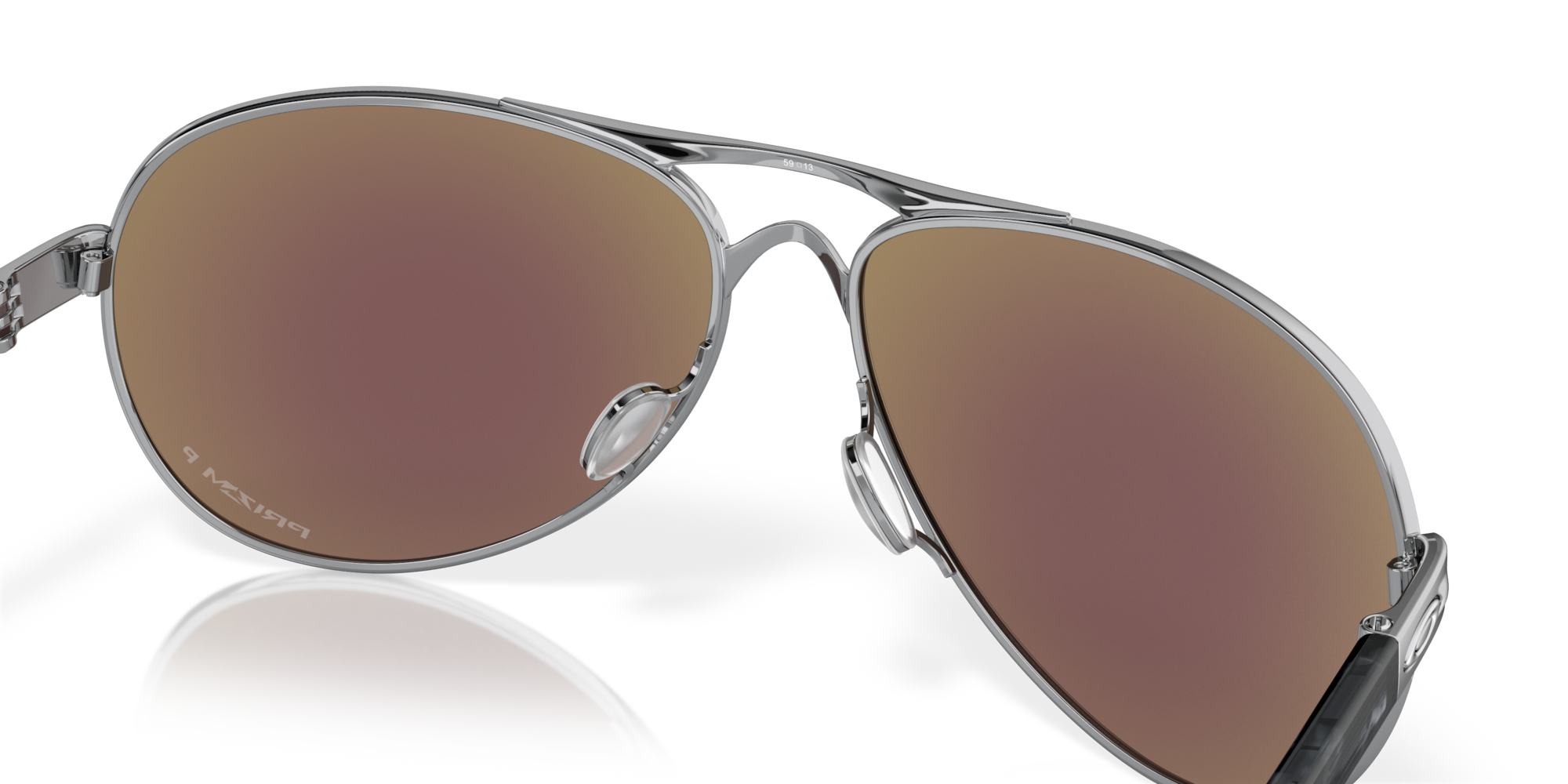 Feedback Prizm Sapphire Polarized Lenses, Polished Chrome Frame