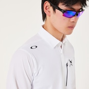 Skull Ideally Hybrid LS Shirt - White