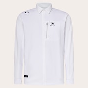 Skull Ideally Hybrid LS Shirt - White