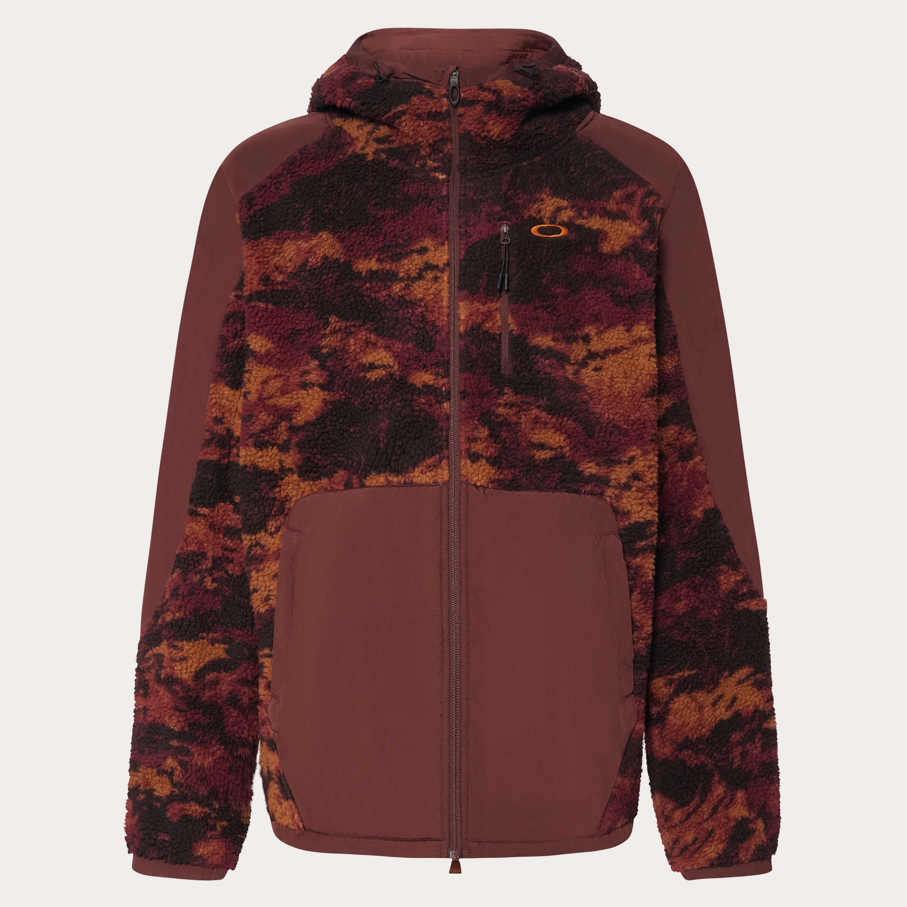 Oakley Caribou Full Zip Sherpa - Tiger Camo Red | Oakley® US