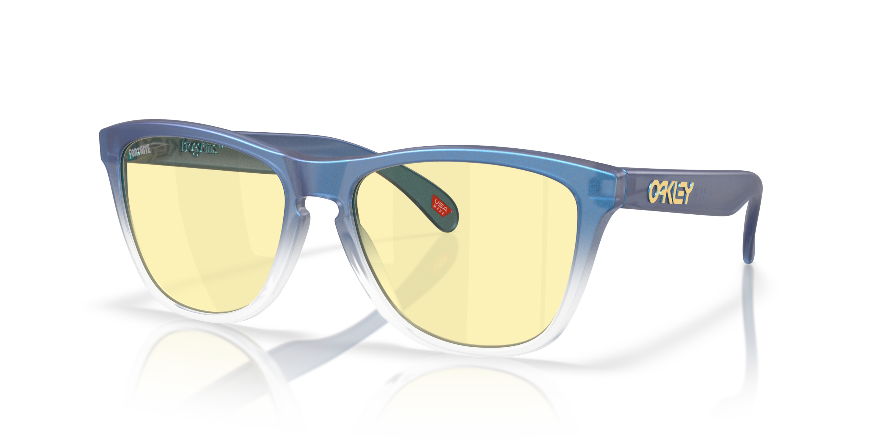 Oakley X Fortnite™ Frogskins™ Prizm Gaming™ 2.0 Lenses, Matte Cyan