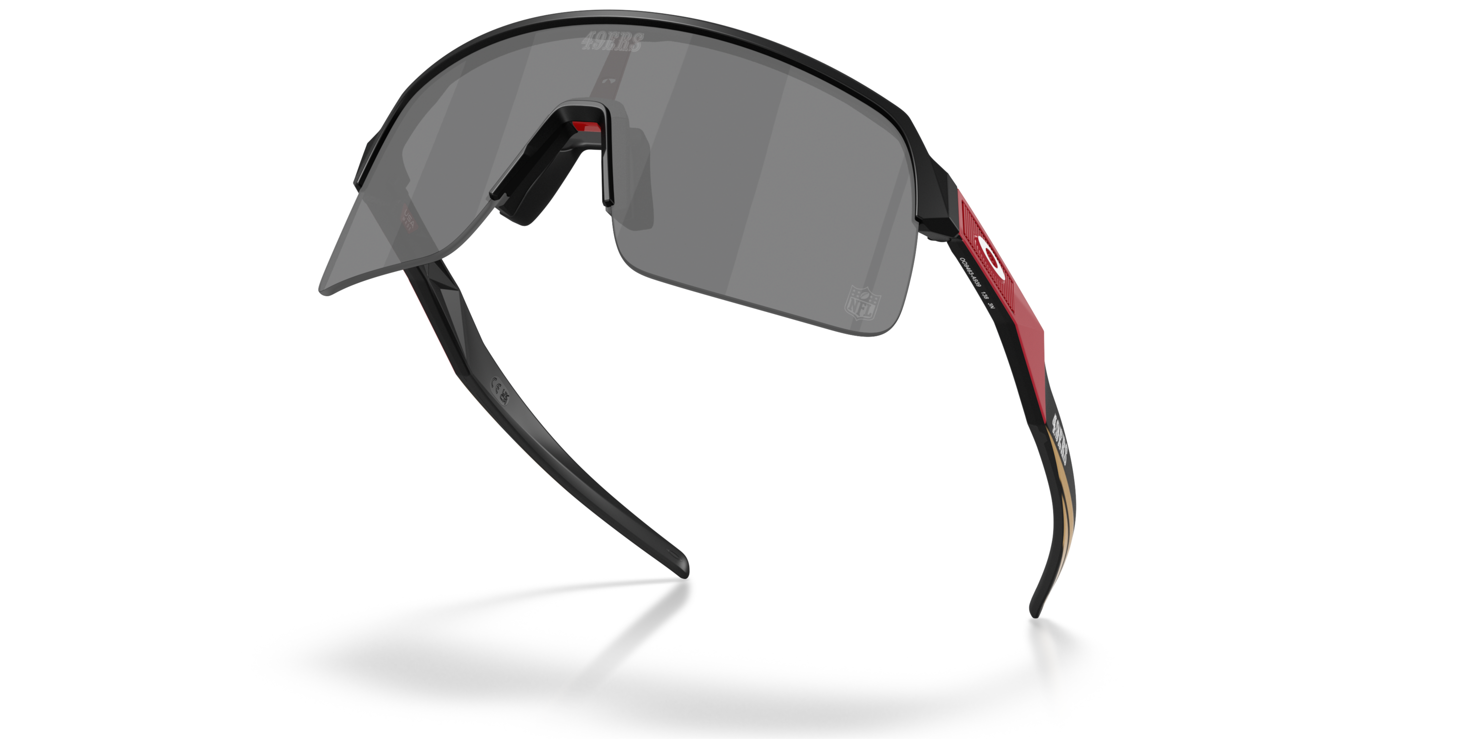 San Francisco 49ers Sutro Lite Prizm Black Lenses, Matte Black