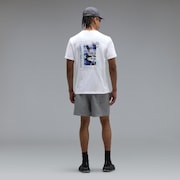 Futurescape Logo Hibiscus Tee - White