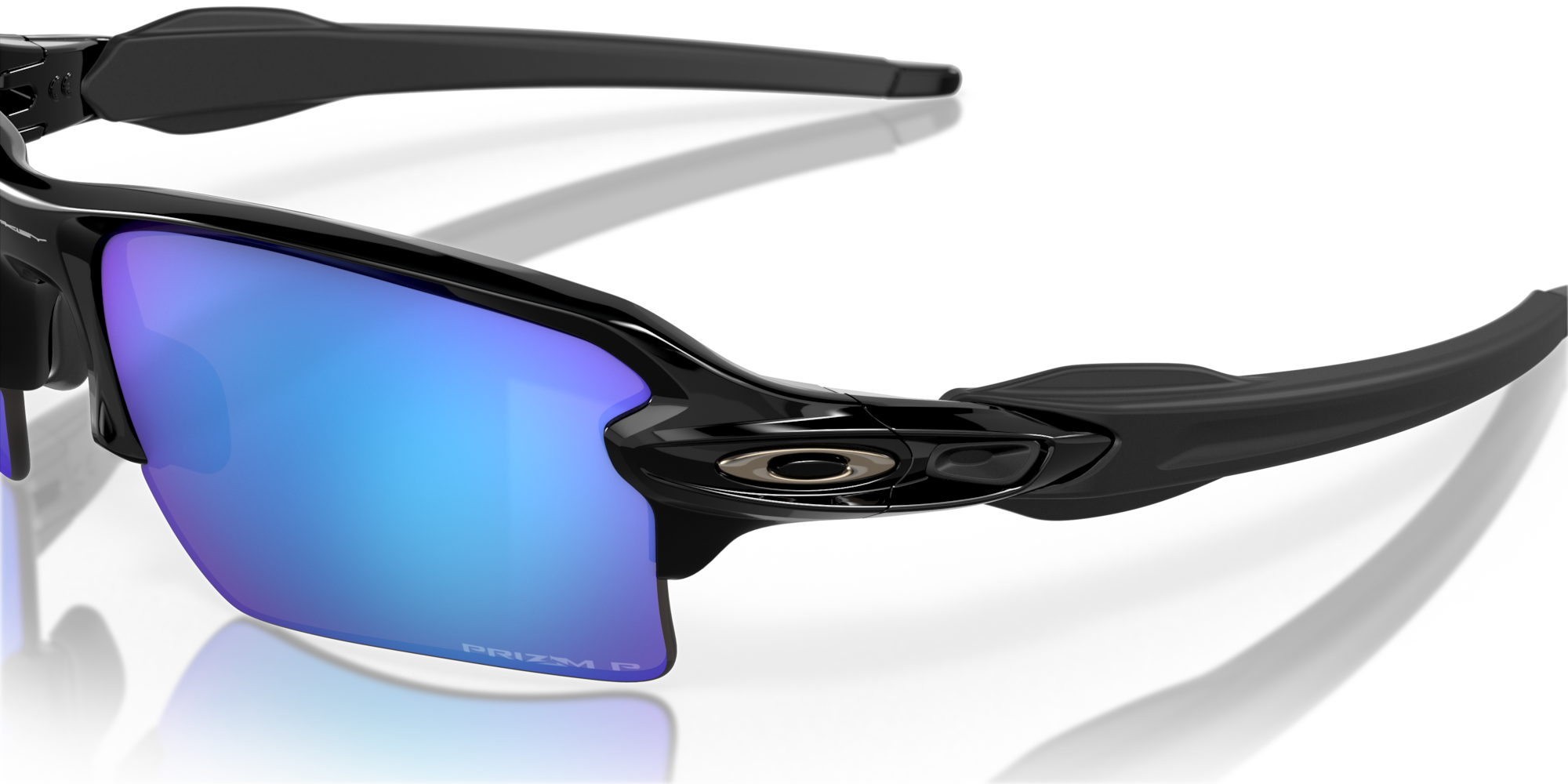 Flak® 2.0 XL Prizm Sapphire Polarized Lenses, Polished Black Frame