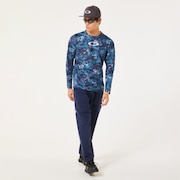 Striking Qd LS Graphic Tee 8.0 - Blue Storm Print