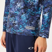 Striking Qd LS Graphic Tee 8.0 - Blue Storm Print