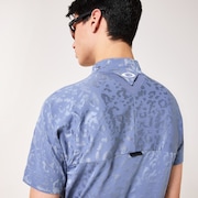 Skull Spotted Jacquard Mock - Flint Stone