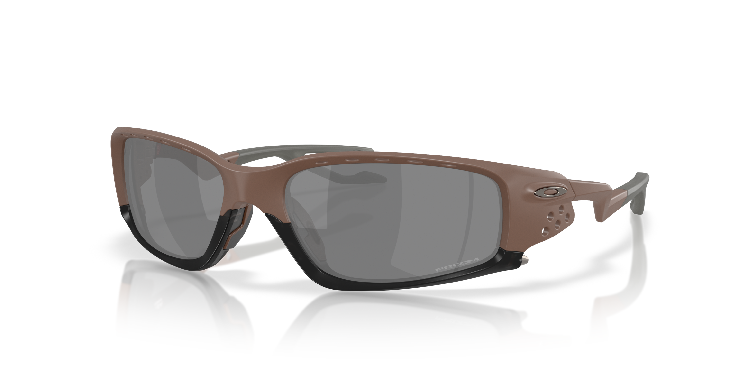 Plantaris SQ Prizm Black Lenses, Mahogany Frame Sunglasses