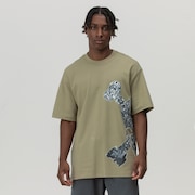 Back To Skull Big Graphic Tee - Rye
