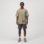 Back To Skull Big Graphic Tee - Rye