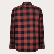 Bear Cozy Flannel - Rosewood/Black