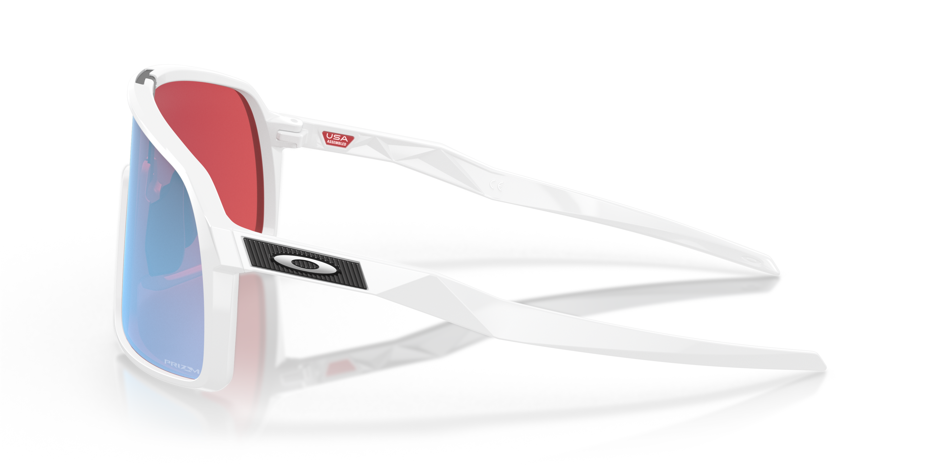 Sutro Prizm Snow Sapphire Lenses, Polished White Frame Sunglasses