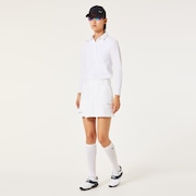 Elevate Twisted Pleats Skirt - White
