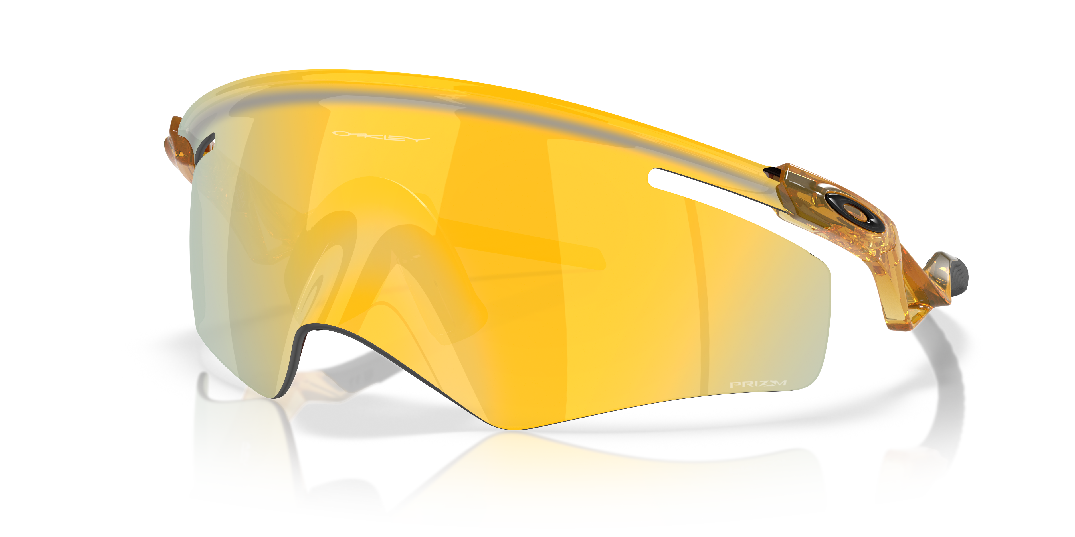 QNTM Kato™ Prizm 24K Lenses, Transparent Light Curry Frame