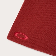 Fine Knit Beanie - Flame Red