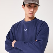 Foundational Fleece L/S Crew 4.0 - Foggy Blue