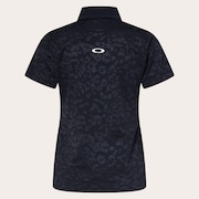 Elevate Spotted Jacquard Polo - Pitch Black