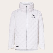 Skull Ideally Hybrid Puff Jacket - White