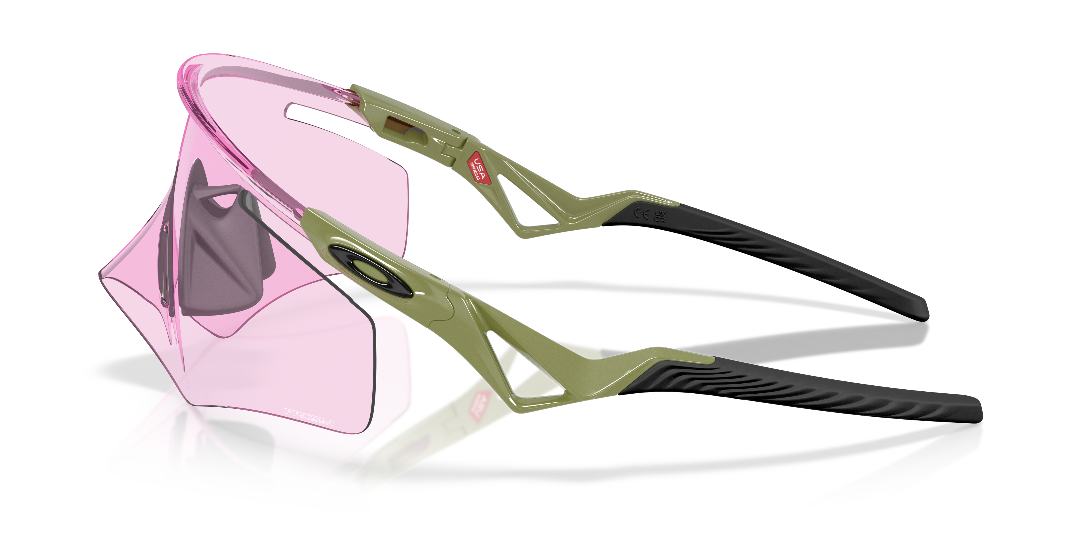 QNTM Kato™ Prizm Sapphire Lenses, Transparent Stonewash Frame