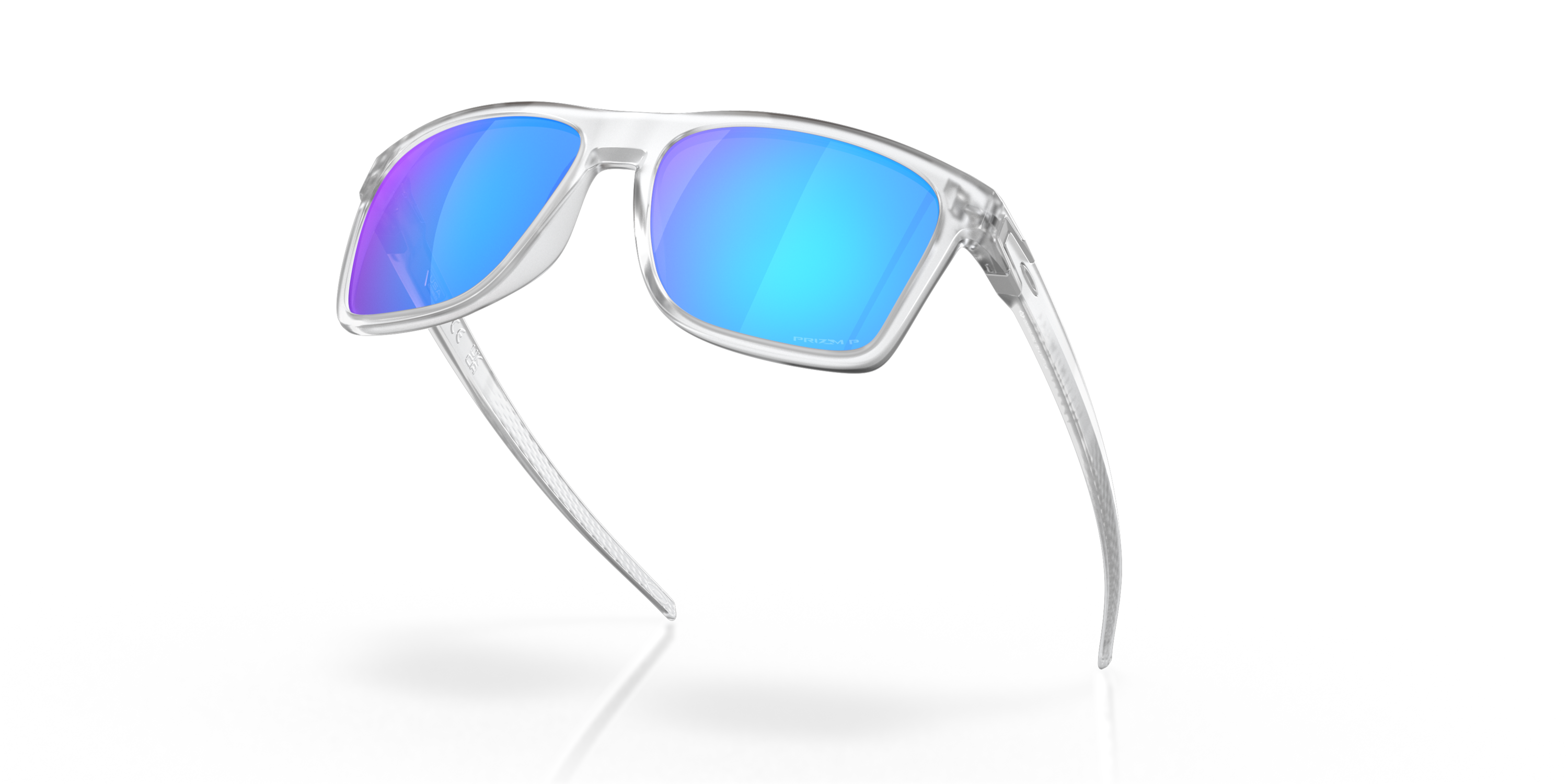 Leffingwell Prizm Sapphire Polarized Lenses, Matte Clear Frame