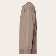 New Retro Fleece L/S Crew 1.0 - Bark