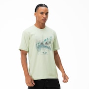 Camiseta Oakley Outline Mountains - Eucalyptus