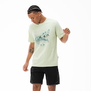 Camiseta Oakley Outline Mountains - Eucalyptus