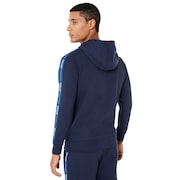 Street Logo Tape Hooded Fleece - Fathom