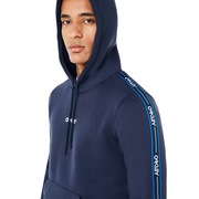 Street Logo Tape Hooded Fleece - Fathom