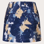 Elevate Thin Line Pleats Skirt - Blue Storm Print