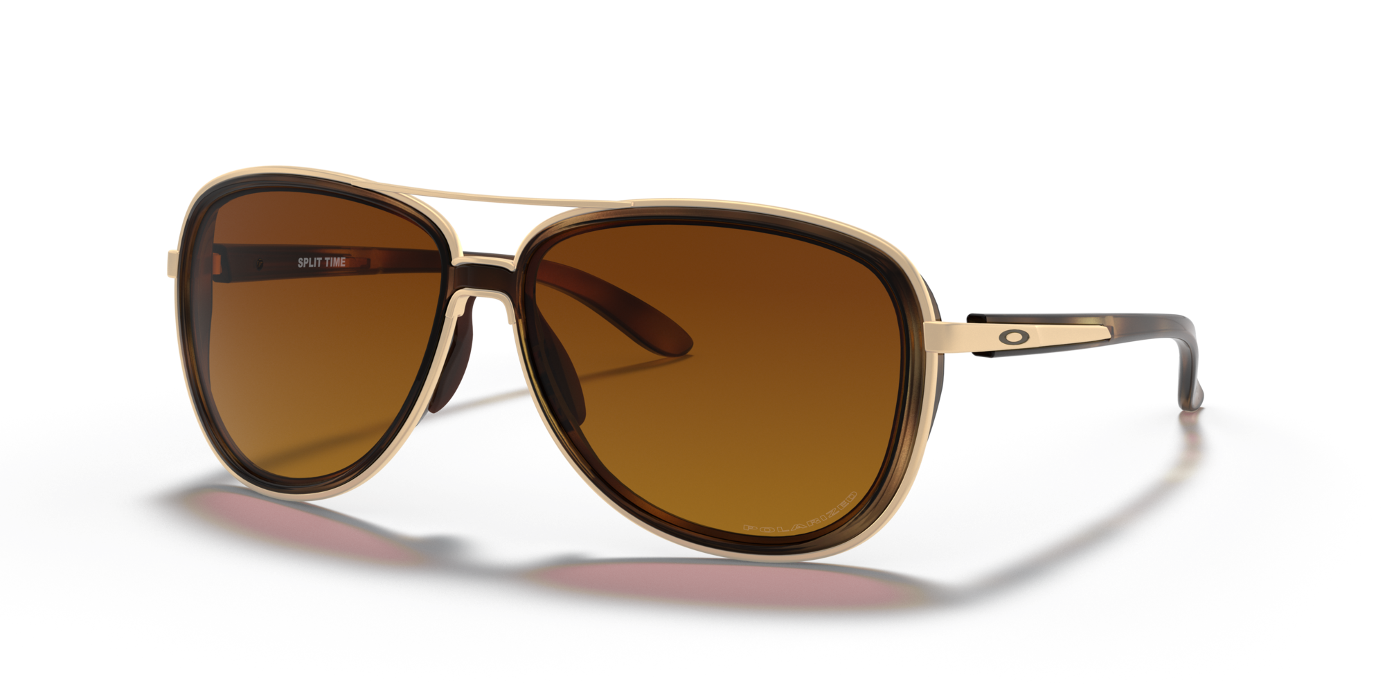 Split Time Brown Gradient Polarized Lenses, Brown Tortoise Frame