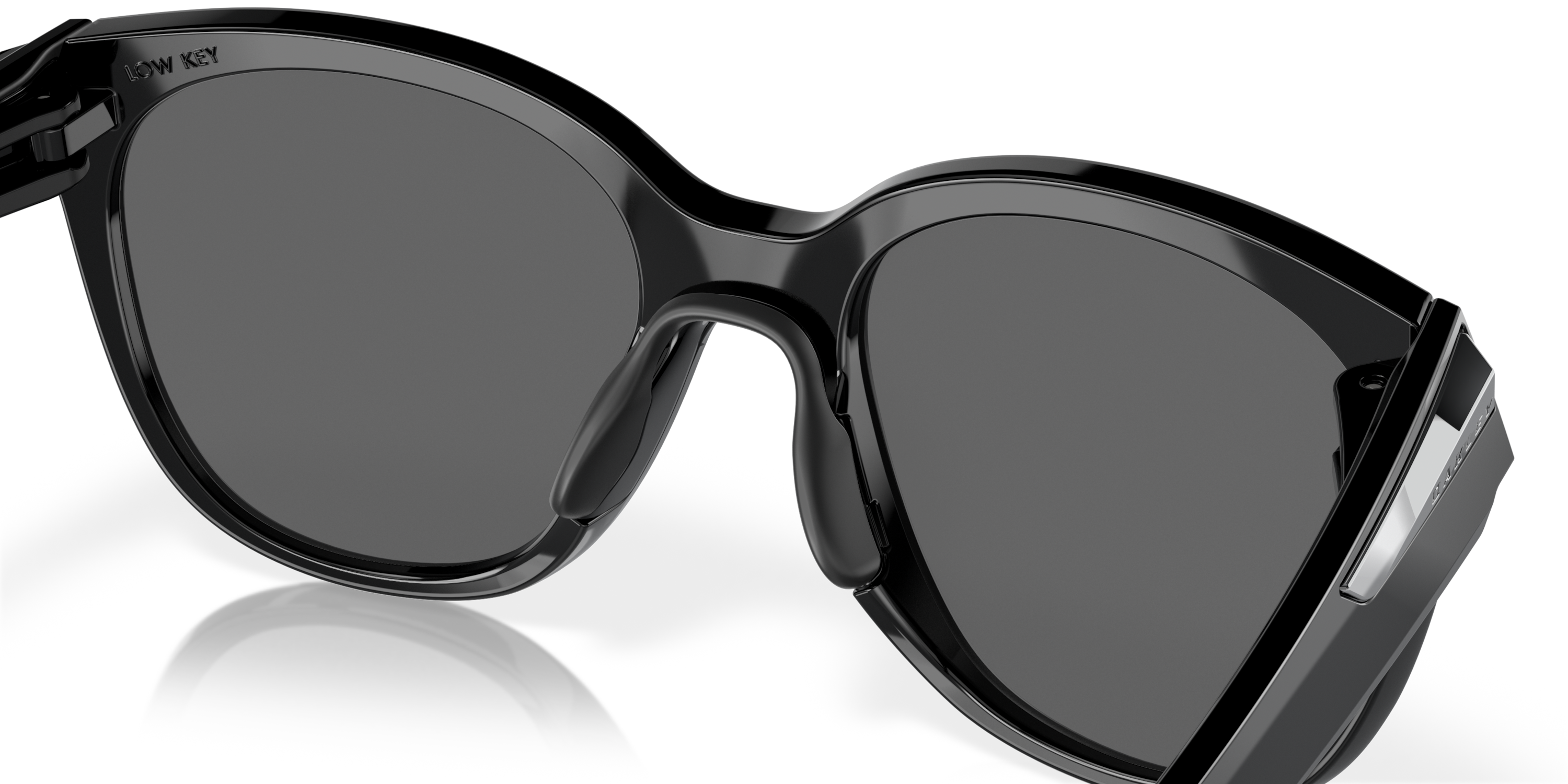 Low Key Prizm Black Polarized Lenses, Polished Black Frame
