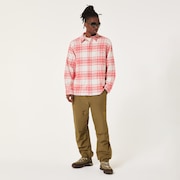 Oak Plaid LS Shirt - Red/Mist