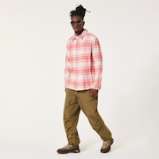 Oak Plaid LS Shirt - Red/Mist