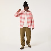 Oak Plaid LS Shirt - Red/Mist