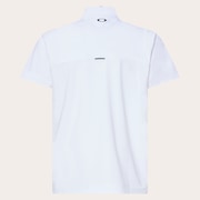 Skull Cool Stretch Hybrid Mock - White