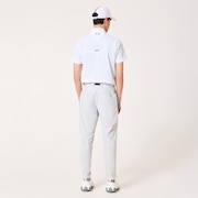 Skull Cool Stretch Hybrid Mock - White