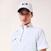 Skull Cool Stretch Hybrid Mock - White