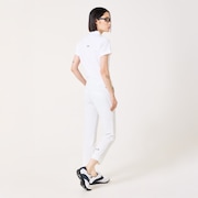 Elevate Spotted Jacquard Polo - White