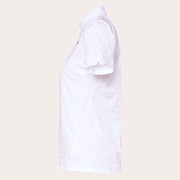 Elevate Spotted Jacquard Polo - White