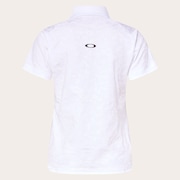 Elevate Spotted Jacquard Polo - White