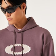 New Retro Fleece Hoodie 1.7 - Deep Plum