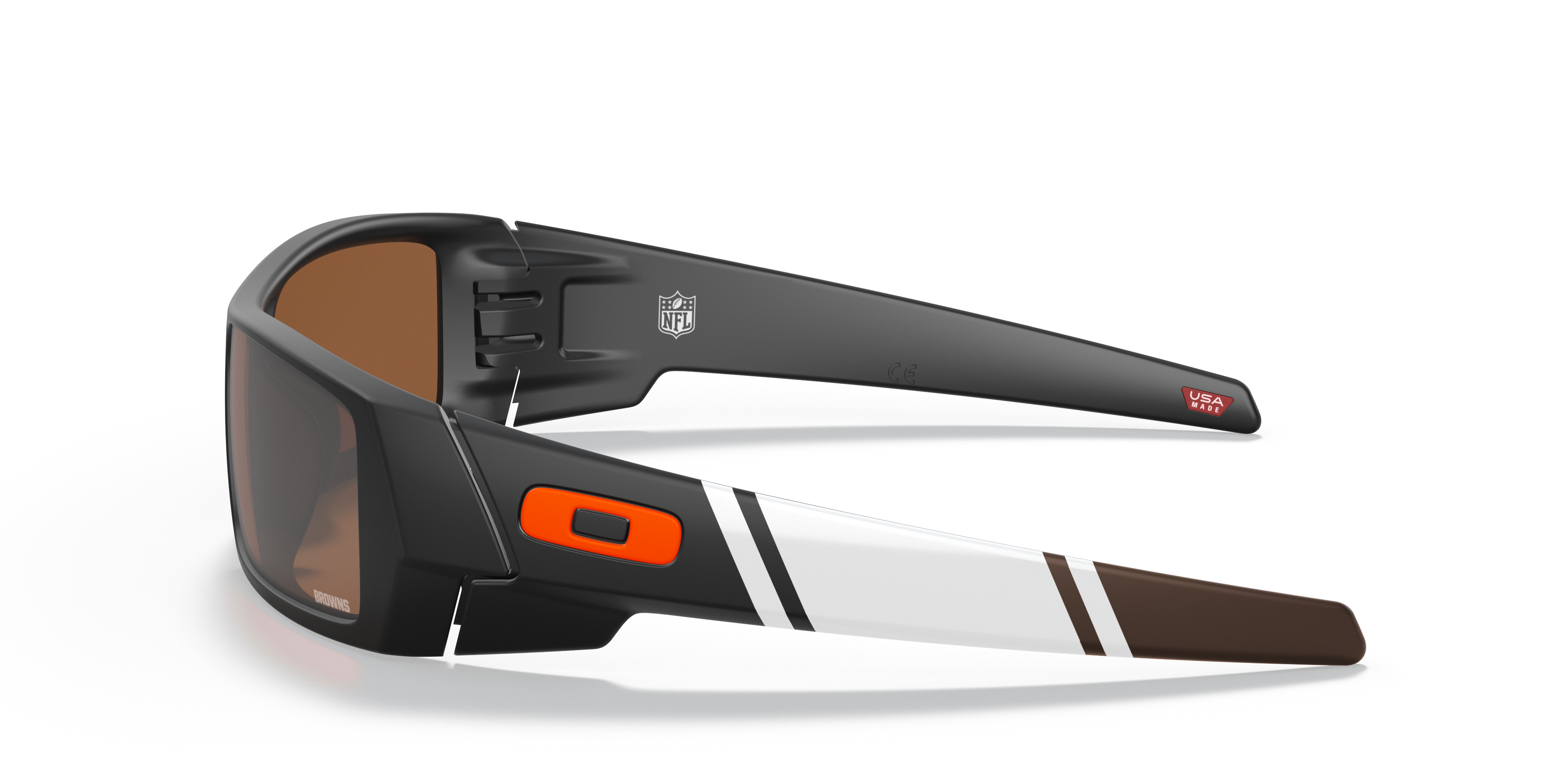 Oakley Cleveland Browns Gascan® Sunglasses with Matte Black Frame