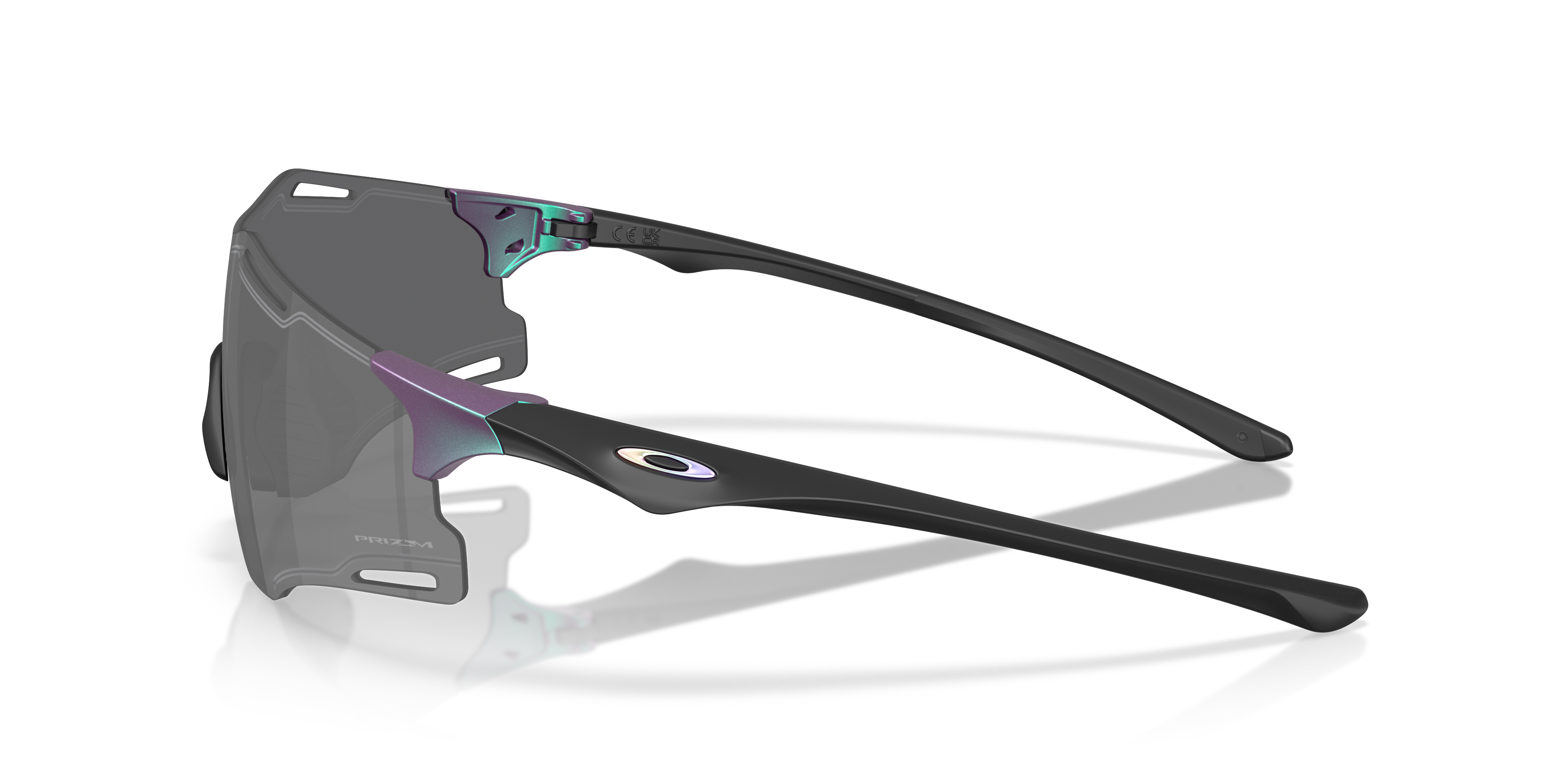 Cybr Zero Aura Collection Prizm Black Lenses, Matte Purple/Green