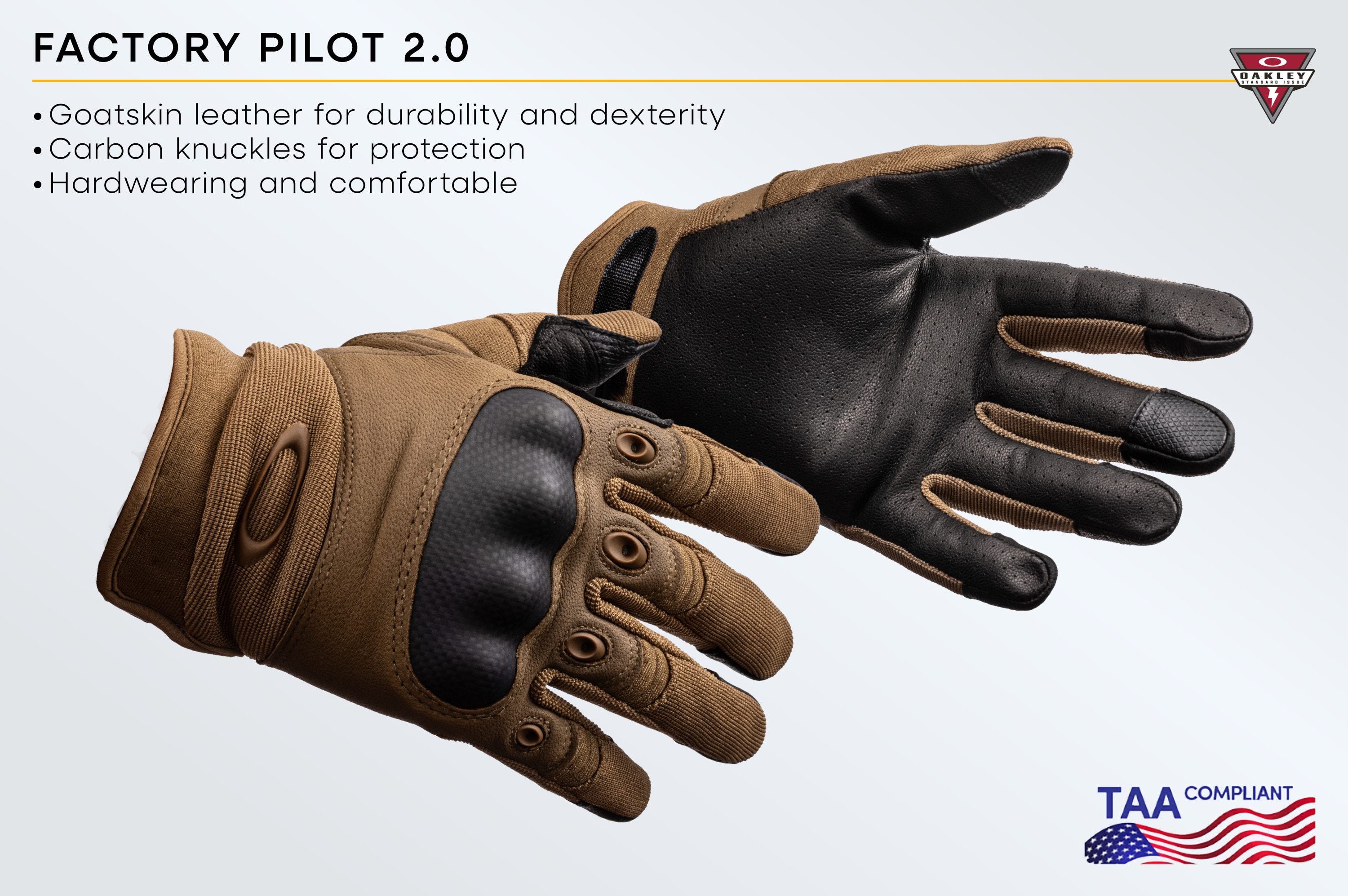 Oakley Factory Pilot 2.0 Glove TAA Compliant - Coyote